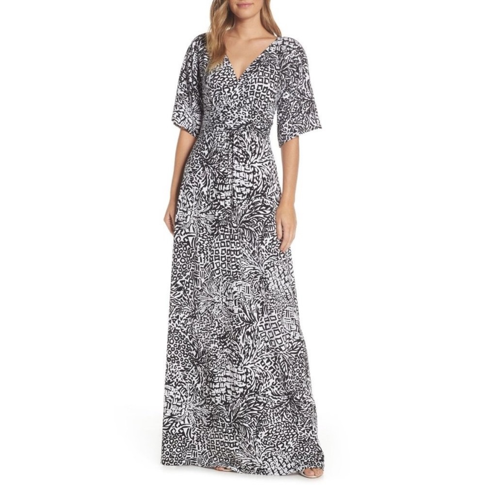 Lilly Pulitzer Parigi Maxi Dress In Onyx Homeslice NWT